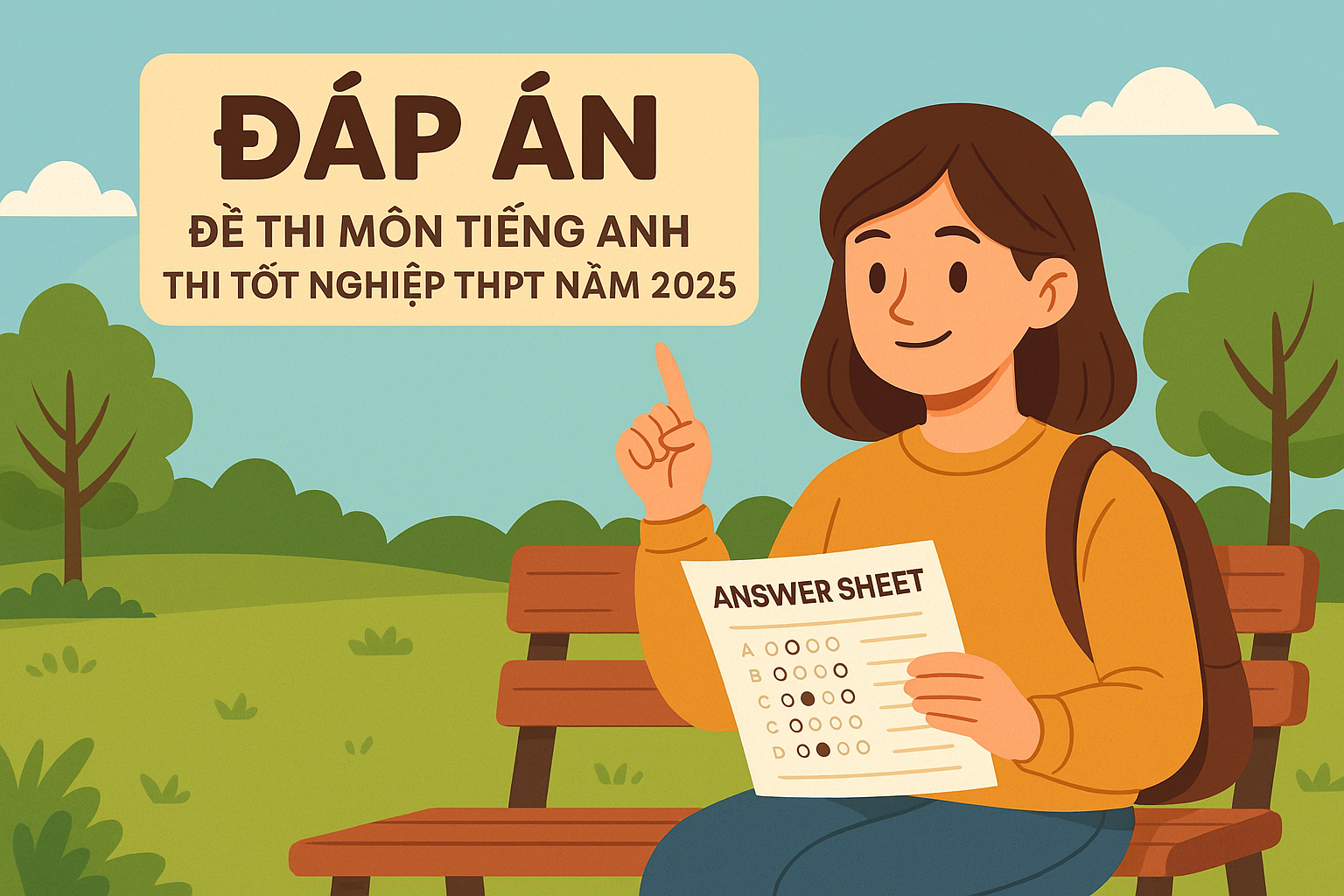 ĐÁP ÁN - Đề thi môn Tiếng Anh thi tốt nghiệp THPT năm 2025 (Mã đề 1121 đến 1130)