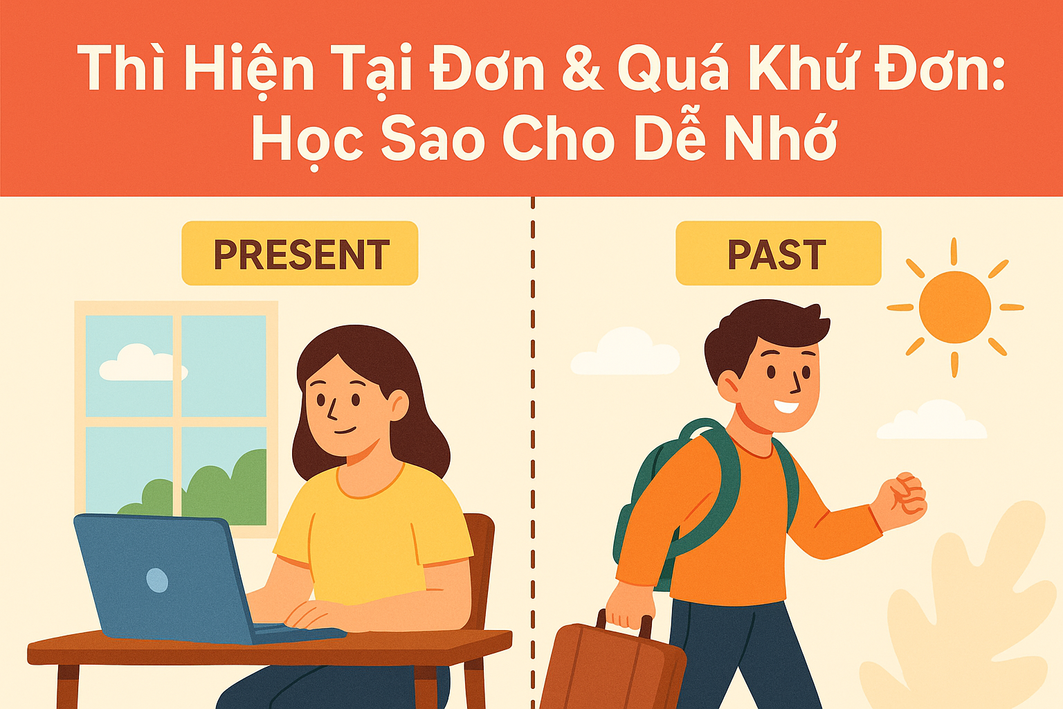 Thì Hiện Tại Đơn & Quá Khứ Đơn: Học Sao Cho Dễ Nhớ?