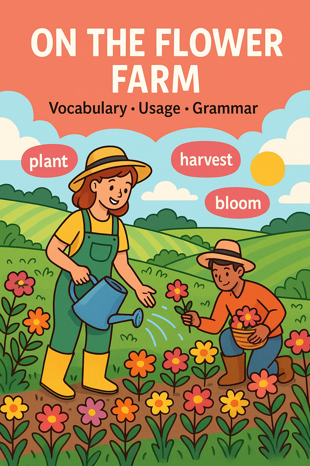 [TIẾNG ANH GIAO TIẾP] 🌸 HỌC TIẾNG ANH QUA CHỦ ĐỀ “ON THE FLOWER FARM”  🌸