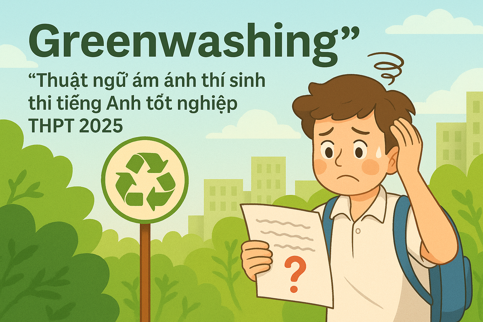 "Greenwashing": Thuật ngữ ám ảnh thí sinh thi tiếng Anh tốt nghiệp THPT 2025