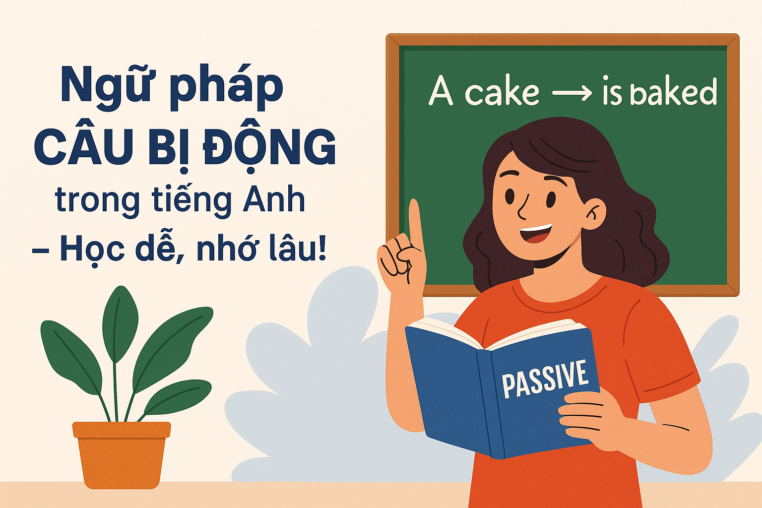 Ngữ pháp CÂU BỊ ĐỘNG trong tiếng Anh – Học dễ, nhớ lâu!