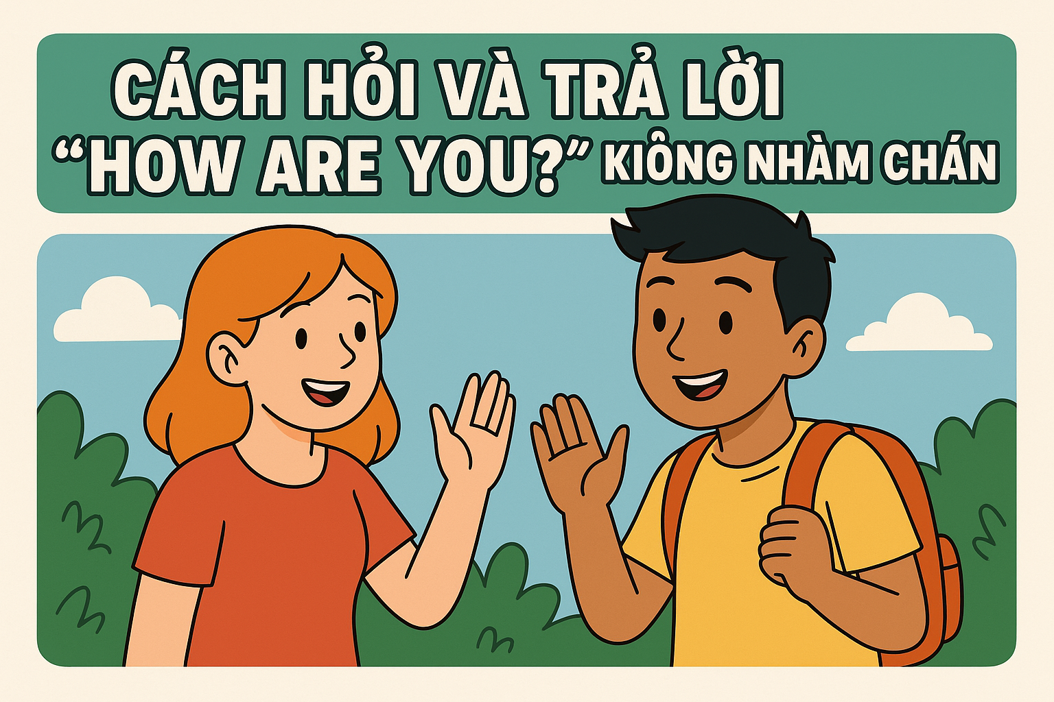 CÁCH HỎI VÀ TRẢ LỜI “HOW ARE YOU?” KHÔNG NHÀM CHÁN
